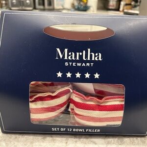 “New” Martha Stewart Red/White/Blue Bowl Fillers (12)